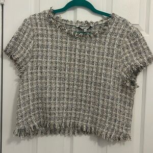 Cupcakes and Cashmere, Valeska Tweed Top, Size L
